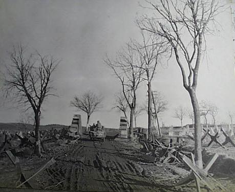 Passing the Siegfriedline Leidenborn, Germany February 21. 1945