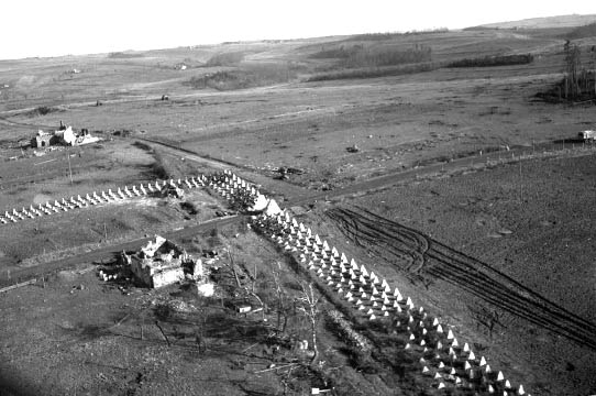 Dragon's teeth along the Siegfriedline.