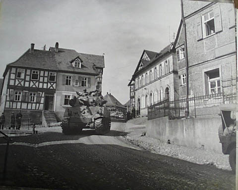Between Kronach and Bayreuth, Germany April 12 1945.