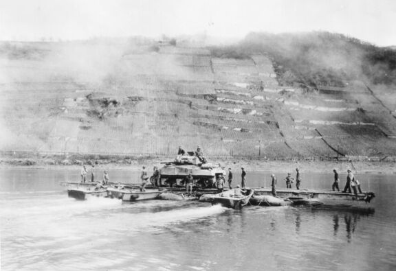 Crossing the Moselle at Kobern.