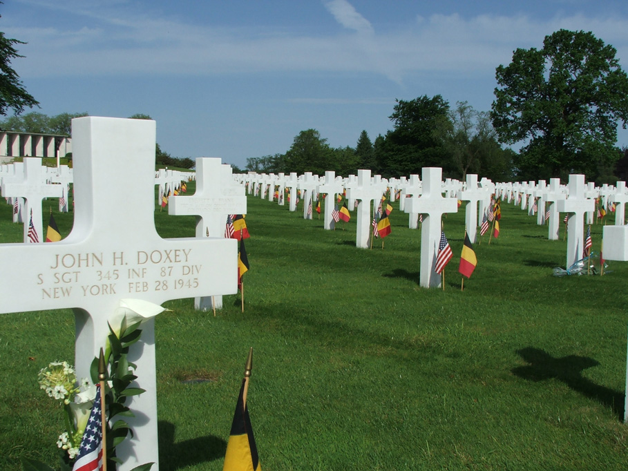 View from John Doxey's final resting place