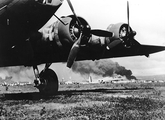 Hickam Field after landing