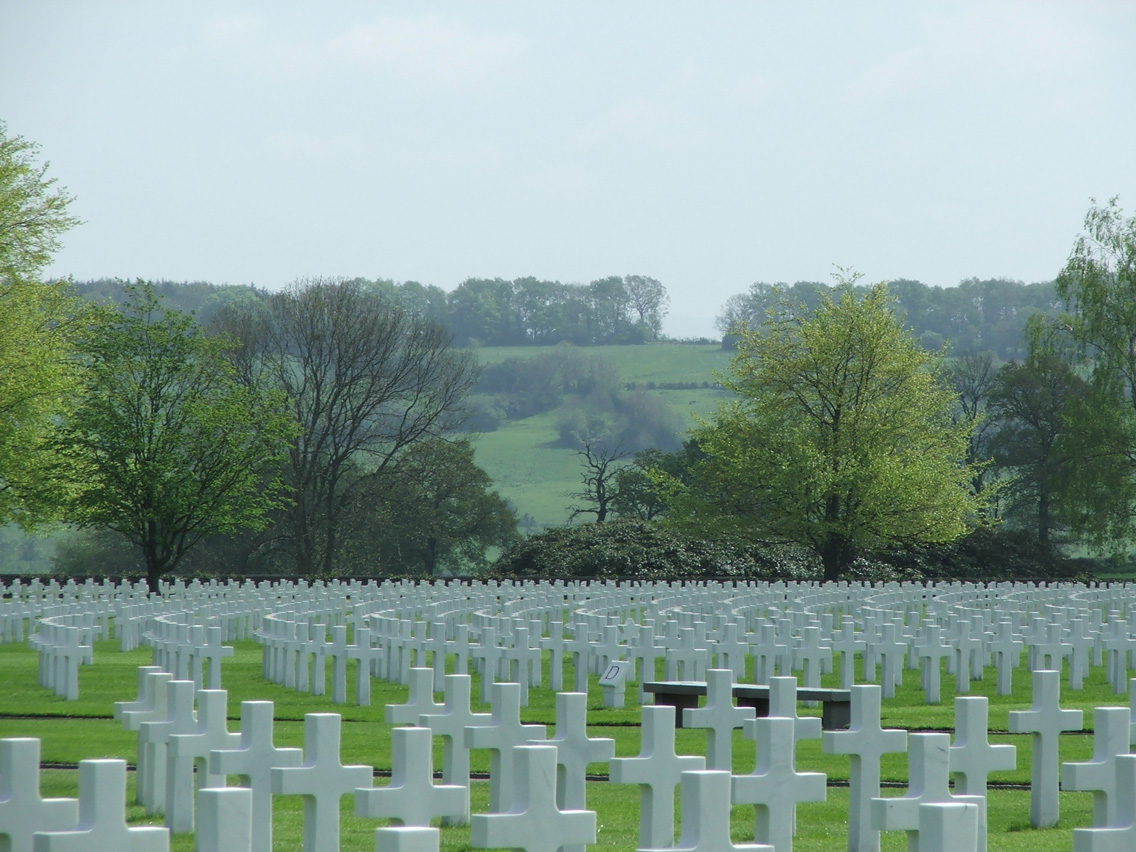 Overlooking the graves